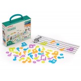 NOTAS MUSICALES DE COLORES TRANSLUCIDAS