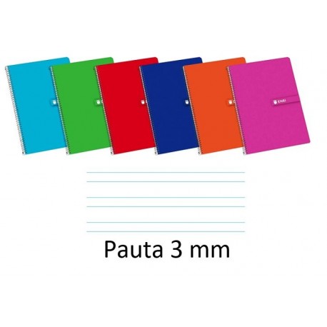 CUADERNO ENRI FOLIO 80 H. PAUTA 3 MM