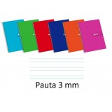 CUADERNO ENRI FOLIO TAPA DURA 80H PAUTA 3 MM