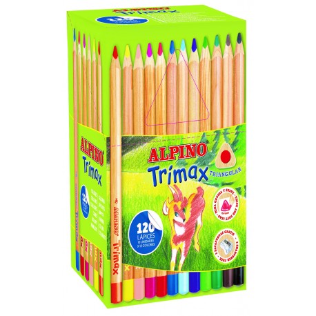 LAPIZ ALPINO TRIMAX C/ 120 COLORES SURTIDOS