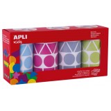 GOMETS APLI XL FIGURAS GEOMETRICAS 4 UDS VINTAGE