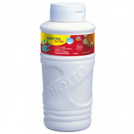 PINTURA DEDOS GIOTTO BOTELLA 750 ML BLANCO