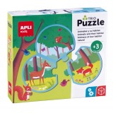 PUZZLE TRIO ANIMALES Y SU HABITAT