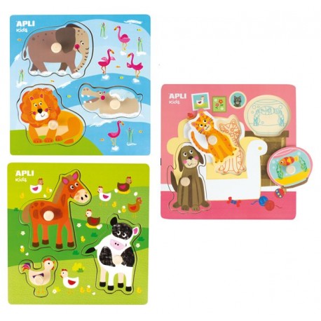 SET 3 ENCAJES FORMAS ANIMALES