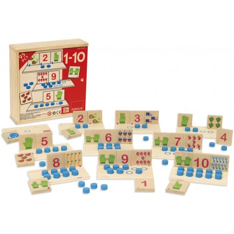 (L) JUEGO MADERA DEL 1 AL 10