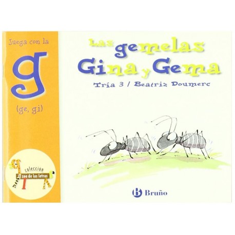 LETRAS BRUÑO GEMELAS GINA Y GEMA (GI/GE)