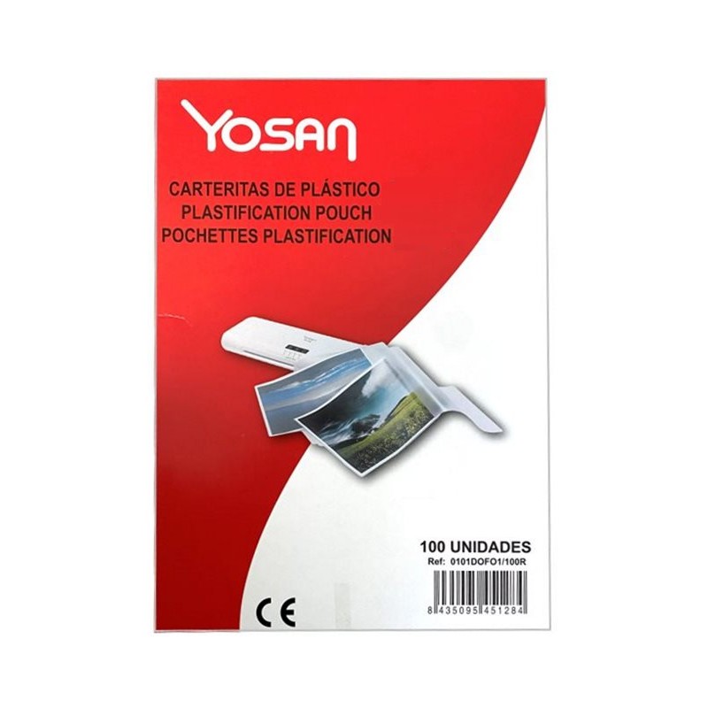 FUNDAS PLASTIFICAR YOSAN A4 125 MICRAS C/100 UDS