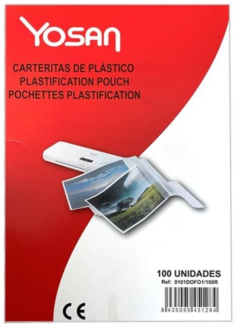 FUNDAS PLASTIFICAR YOSAN 100 Un. (A3) 303x426-80 MICRAS