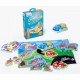 (L) SET 6 PUZZLES SILUETAS TRANSPORTES