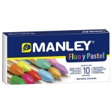 CERAS MANLEY C/10 COLORES FLUOR Y PASTEL