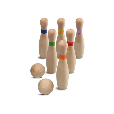 JUEGO DE BOLOS DE MADERA