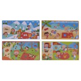 SET 4 PUZZLES ASOCIACION XXL LAS ESTACIONES