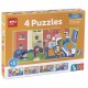 SET 4 PUZZLES ASOCIACION XXL LA CASA