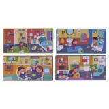 SET 4 PUZZLES ASOCIACION XXL LA CASA