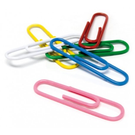 CLIPS LABIADOS Nº2 CAJA 32 MM COLORES