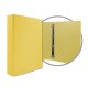 CARPETA FORRADA A4 4 ANILLAS 40MM AMARILLA