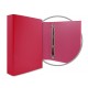 CARPETA FORRADA A4 4 ANILLAS 40MM ROJO