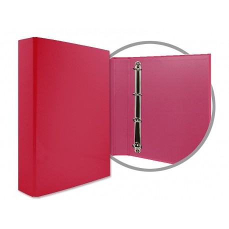 CARPETA FORRADA A4 4 ANILLAS 40MM ROJO