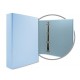 CARPETA FORRADA A4 4 ANILLAS 40MM AZUL CLARO