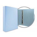 CARPETA FORRADA A4 4 ANILLAS 40MM AZUL CLARO