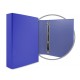CARPETA FORRADA A4 4 ANILLAS 40MM AZUL OSCURO