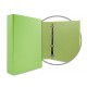 CARPETA FORRADA A4 4 ANILLAS 40MM VERDE CLARO