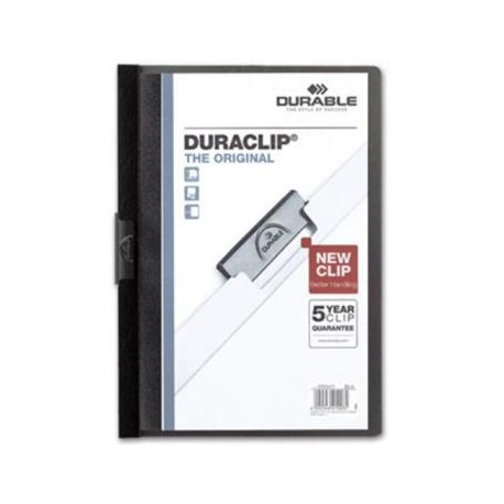 (L) DOSSIER PINZA DURACLIP 60 H. NEGRO