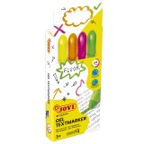 MARCADOR JOVI GEL FLUORESCENTE 4 COLORES