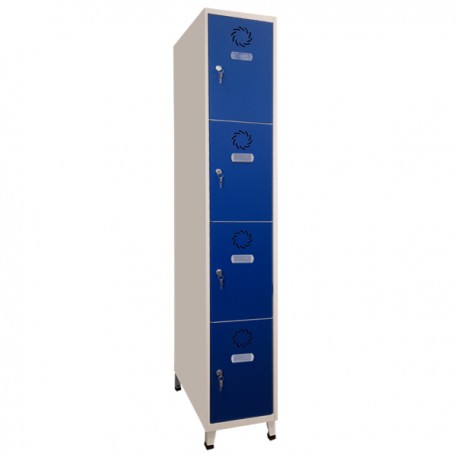 TAQUILLA METAL 1 MODULO 4 PUERTAS 30X50X190 CMS