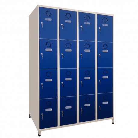 TAQUILLA METAL 4 MODULOS 4 PUERTAS 120X50X190 CMS
