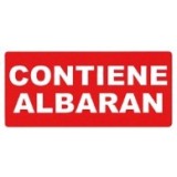 ETIQUETAS APLI ENVÍOS CONTIENE ALBARAN 0295