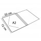 CARPETA CARTON CON GOMAS 72X52 CMS DIN A2 AZUL