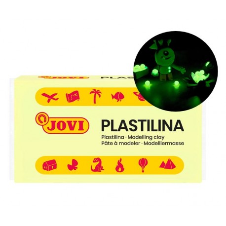 PLASTILINA JOVI 50 GRS LUMINISCENTE