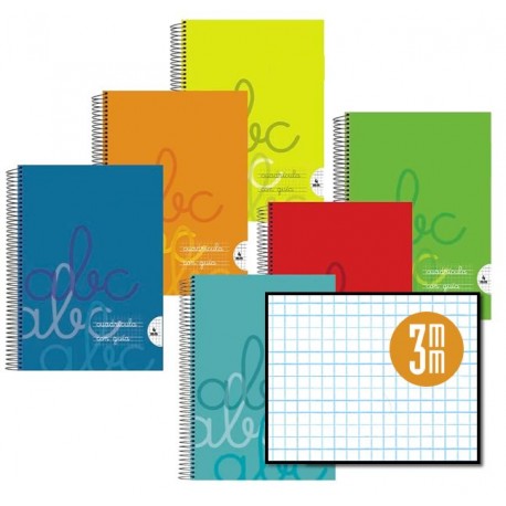 CUADERNO A4 POLIP 80H 90G CUAD. PAUTADA 3MM