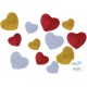 CORAZONES GOMA EVA ADHES PURPURINA 30 UDS