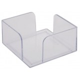 PORTANOTAS SOBREMESA TRANSPARENTE 10X10 CMS 