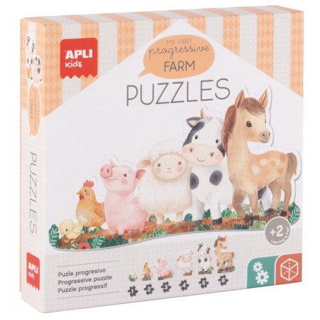 MI PRIMER PUZZLE PROGRESIVO ANIMALES GRANJA