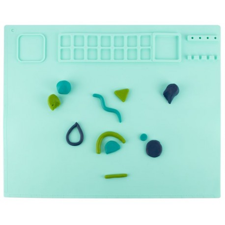 TAPETE MANUALIDADES Y PINTURA SILICONA VERDE