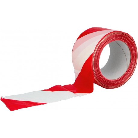CINTA DELIMITADORA BLANCA / ROJA 200M