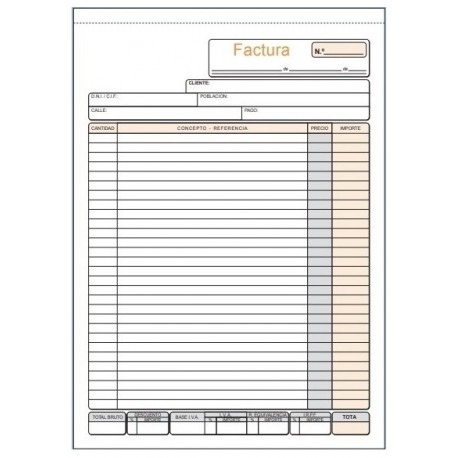 TALONARIO FACTURAS FOLIO NATURAL DUPLICADO T56