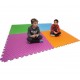 LOSETA SUELO FOAM 100X100X2 LILA/ROJO