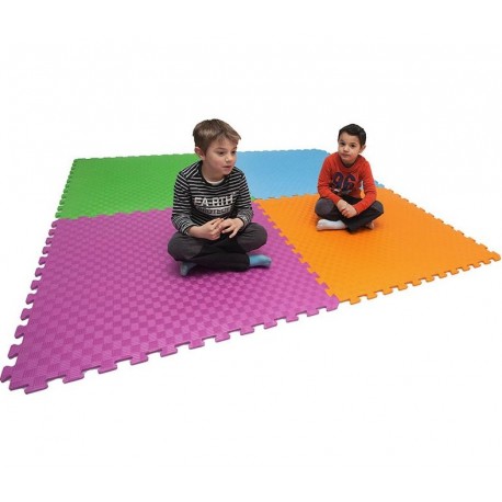 LOSETA SUELO FOAM 100X100X2 LILA/ROJO