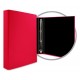 CARPETA FORRADA FOLIO 4 ANILLAS 25MM ROJA