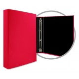 CARPETA FORRADA FOLIO 4 ANILLAS 25MM ROJA