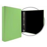 CARPETA FORRADA FOLIO 4 ANILLAS 25MM VERDE