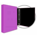 CARPETA FORRADA FOLIO 4 ANILLAS 25MM VIOLETA