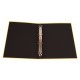 CARPETA FORRADA FOLIO 4 ANILLAS 40MM AMARILLA