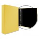 CARPETA FORRADA FOLIO 4 ANILLAS 40MM AMARILLA