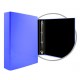 CARPETA FORRADA FOLIO 4 ANILLAS 40MM AZUL