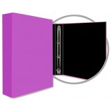 CARPETA FORRADA FOLIO 4 ANILLAS 40MM VIOLETA
